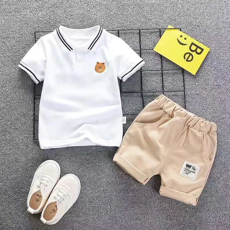 Vêtements pour enfants mère enfants vêtements ensembles pour enfants garçons T-shirt Shorts été coton à manches courtes mode Suit2PCS MAEJORKEN