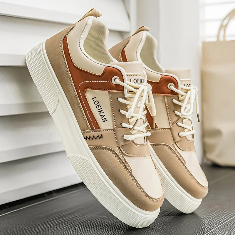 Loiekan Baskets décontractées pour hommes, chaussures à plateforme colorées, respirantes et légères, pour la marche MAEJORKEN