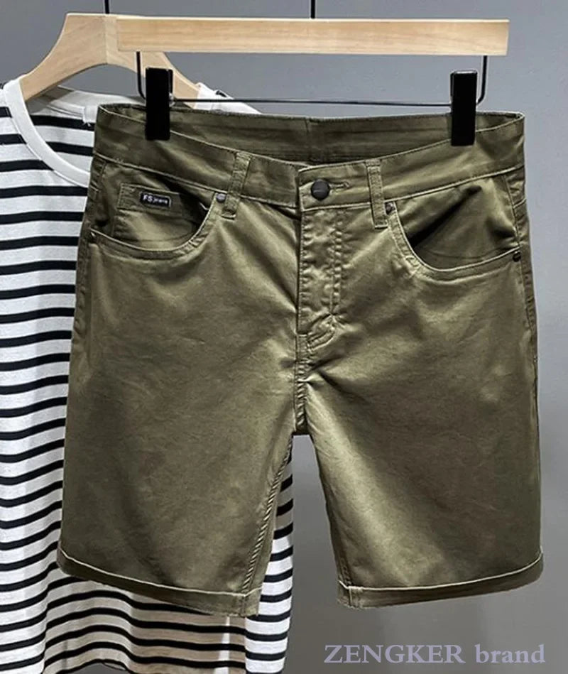 Short d'été grande taille pour hommes, culotte ample surdimensionnée, pantalon moyen, section fine, extensible, en coton, décontracté, 42 44 46 MAEJORKEN