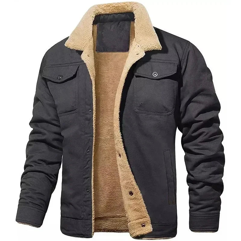 Veste d'automne/hiver  en coton velours à la mode du S au 5XL MAEJORKEN