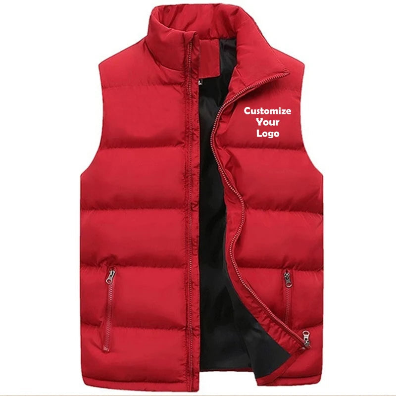 Gilet de combat personnalisé pour hommes et femmes, vestes épaisses, col montant, glaçure en coton solide pour documents, mode automne et hiver MAEJORKEN