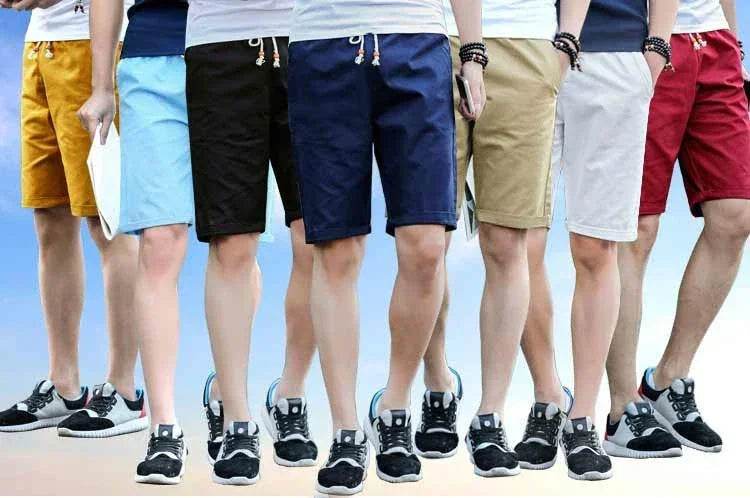 Flambant neuf court été décontracté blanc Shorts hommes été basique court hommes coréen mince coton polyvalent mode hommes pantalons de plage MAEJORKEN