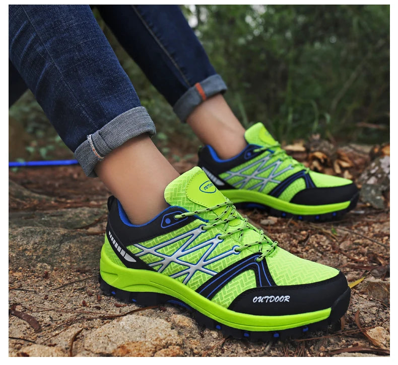 Chaussures de randonnée en maille pour hommes, souliers de voyage respirants, imperméables, pour plein air, chasse, pêche, montagne, équitation, sport MAEJORKEN