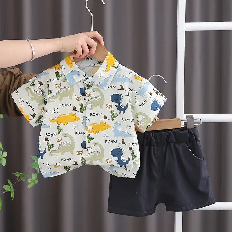 Vêtements pour enfants mère enfants vêtements ensembles pour enfants garçons T-shirt Shorts été coton à manches courtes mode Suit2PCS MAEJORKEN