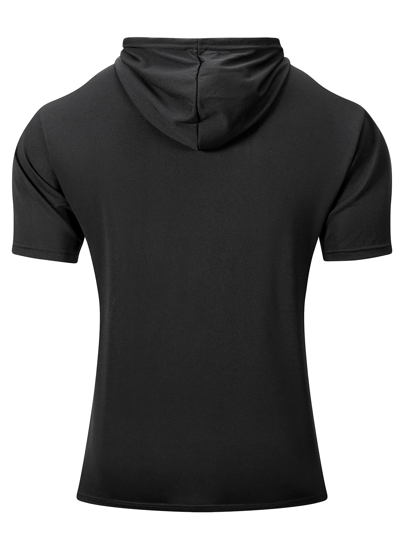 Sweat-shirt à capuche pour hommes, décontracté, manches courtes, ample, couleur unie, léger, Fitness, dessus respirants, été MAEJORKEN