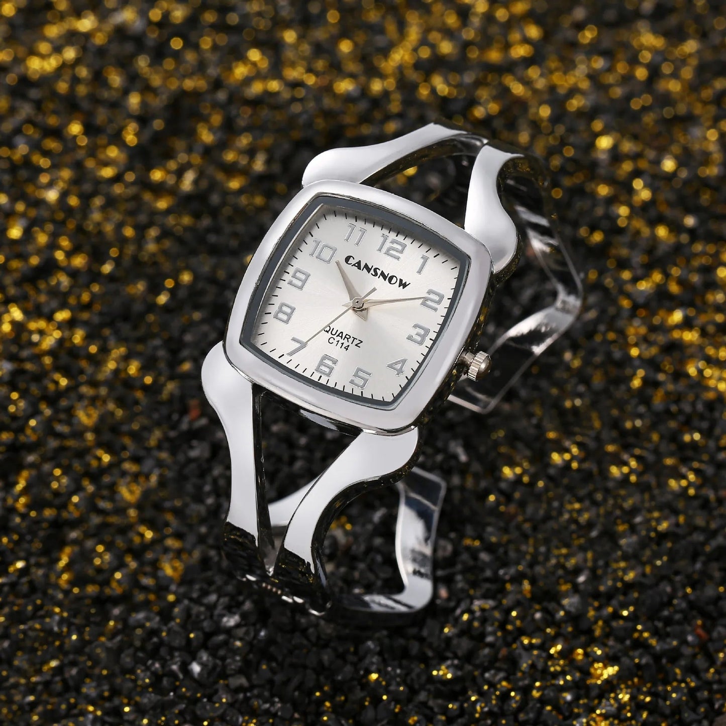 Montre à quartz étanche pour femme, acier inoxydable MAEJORKEN