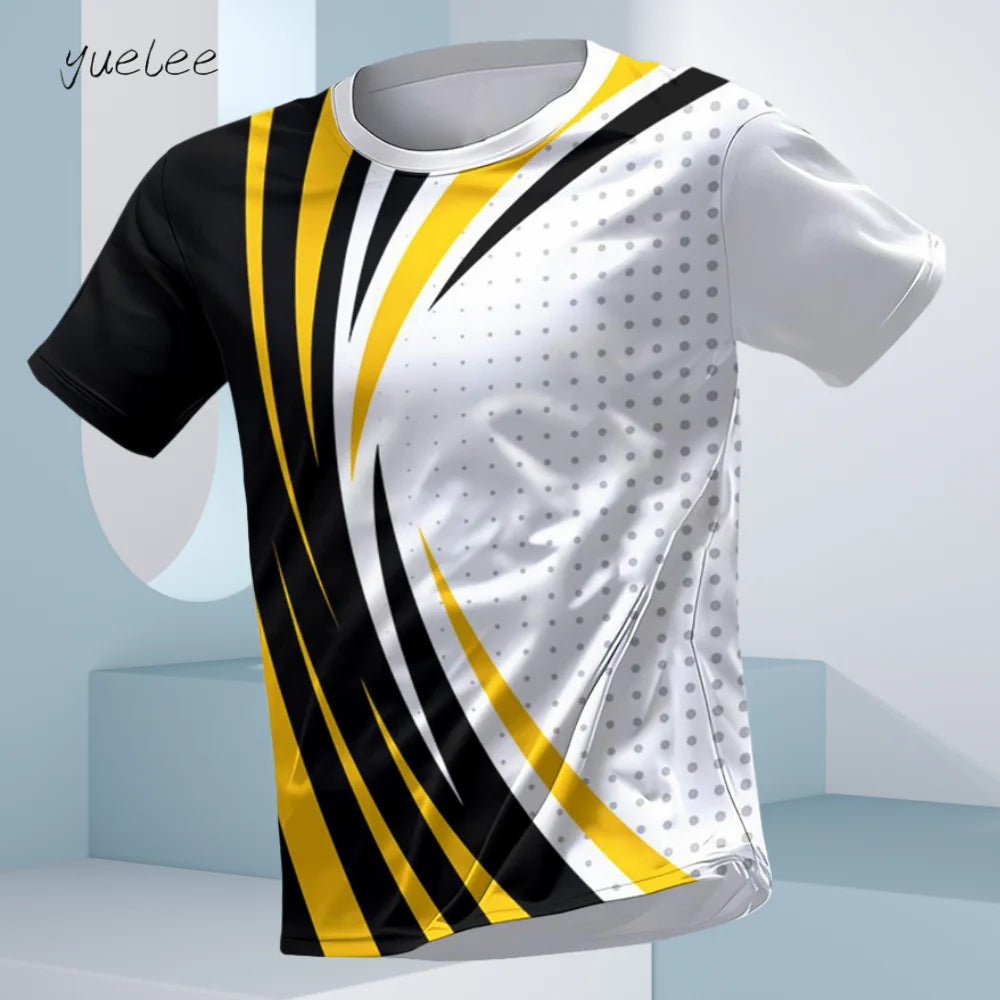 T-Shirt d'été à manches courtes pour hommes, respirant, course à pied, Fitness, sport, décontracté, col rond, surdimensionné, hauts quotidiens pour hommes MAEJORKEN
