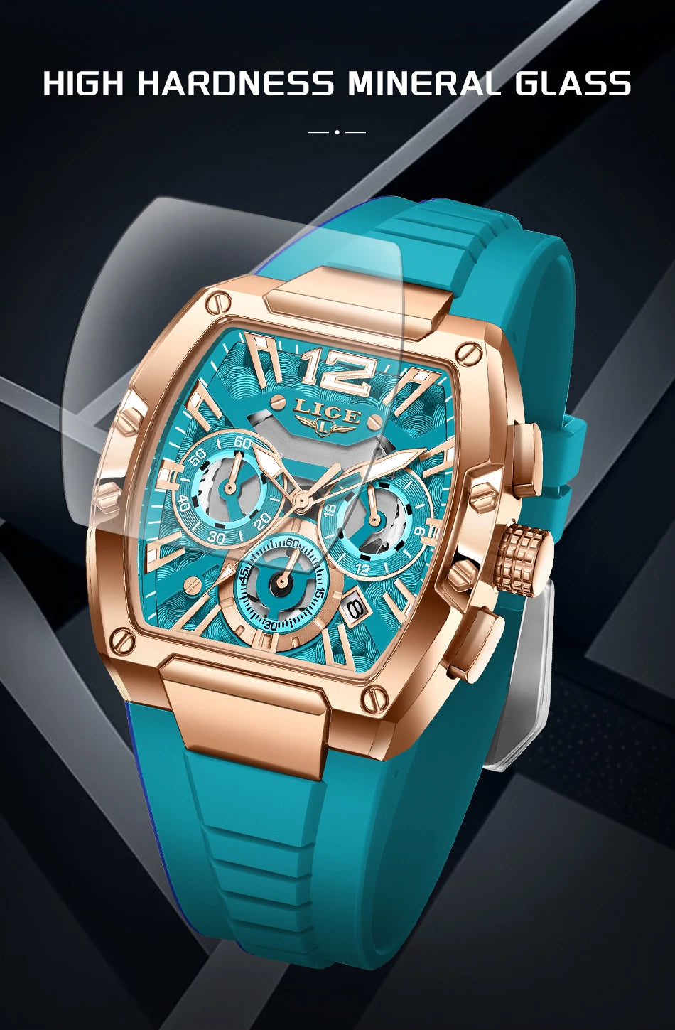 LIGE hommes montre haut tendance marque de luxe Silicone montre militaire hommes sport décontracté étanche Date Quartz montres pour hommes MAEJORKEN