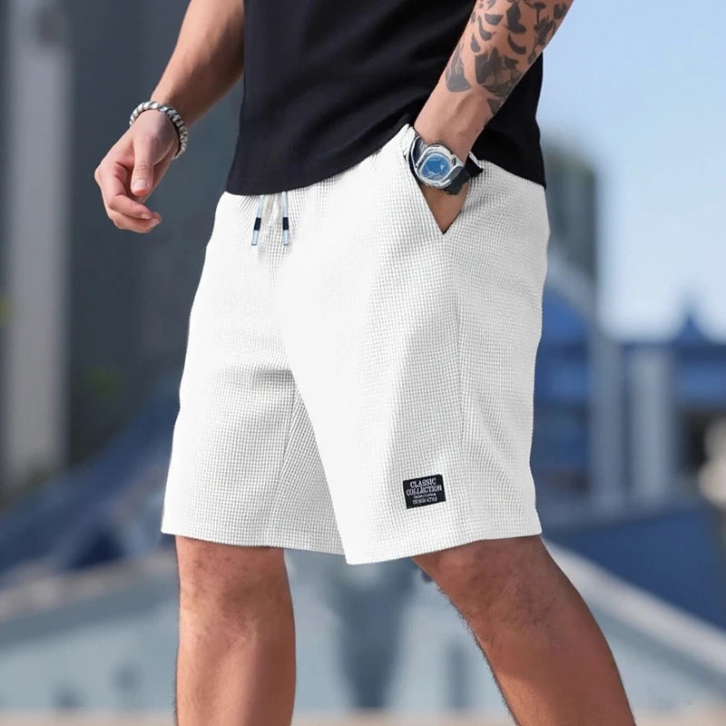 Lot de 2 shorts pour hommes, pantalons décontractés pour hommes, shorts de plage pour hommes, shorts de sport pour hommes, nouveau tissu texturé à la mode, pantalons respirants, adaptés aux vêtements décontractés quot MAEJORKEN