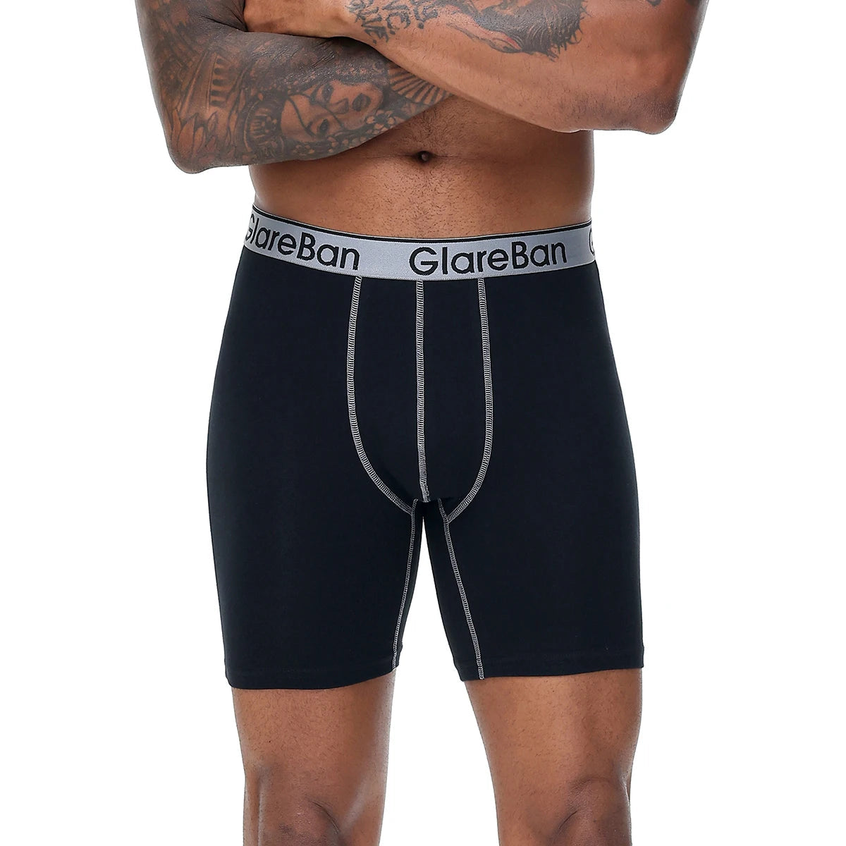 4 pièces ensemble mi-long Boxer Shorts sous-vêtements masculins coton respirant hommes caleçons pour hommes Homme Boxershorts glisse culotte douce MAEJORKEN