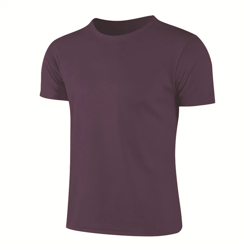 T-shirt de sport à manches courtes à séchage rapide pour hommes et femmes, maillot de gym, chemise de fitness, t-shirt de course, vêtements de sport respirants pour adolescents MAEJORKEN