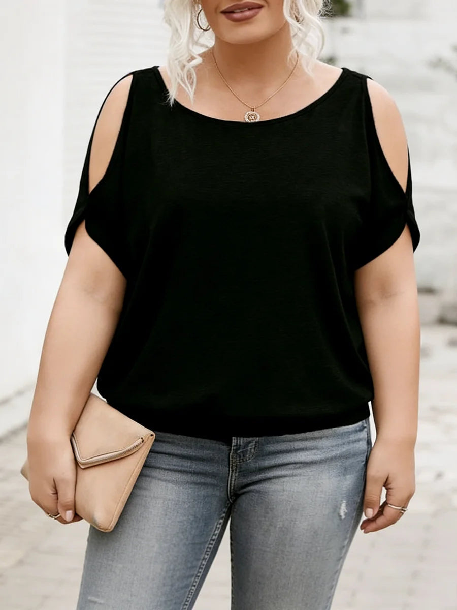 T-shirt pour femmes grandes tailles, col en V, manches courtes, imprimé floral, coupe ample, style bohème, printemps- été, décontracté, t-shirt de plage, t-shirt doux du L au 5XL MAEJORKEN