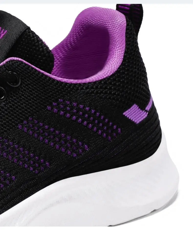 Litfun femmes chaussures de sport décontractées mode femme fond souple baskets respirant maille chaussures de course loisirs chaussures plates légères MAEJORKEN