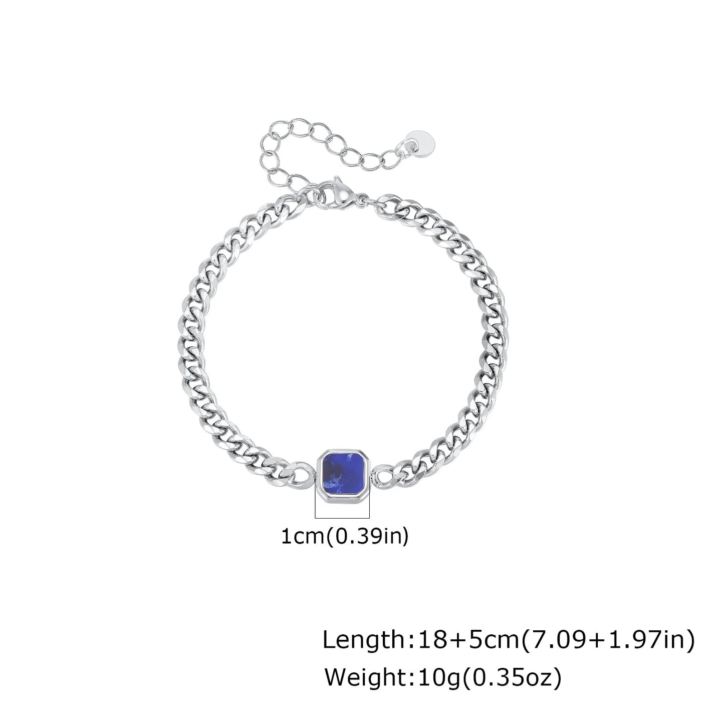 Bracelet tendance pour hommes, Bracelet à chaîne cubaine en acier inoxydable, cadeau de bijoux pour mari BBF fils MAEJORKEN