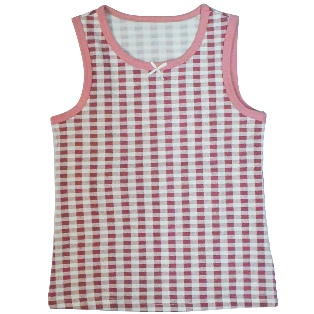 Débardeur d'été pour enfants filles, t-shirt sans manches, gilet à fleurs de dessin animé, Camisoles, maillot de corps en coton, t-shirts pour jeunes adolescents, 2024 MAEJORKEN