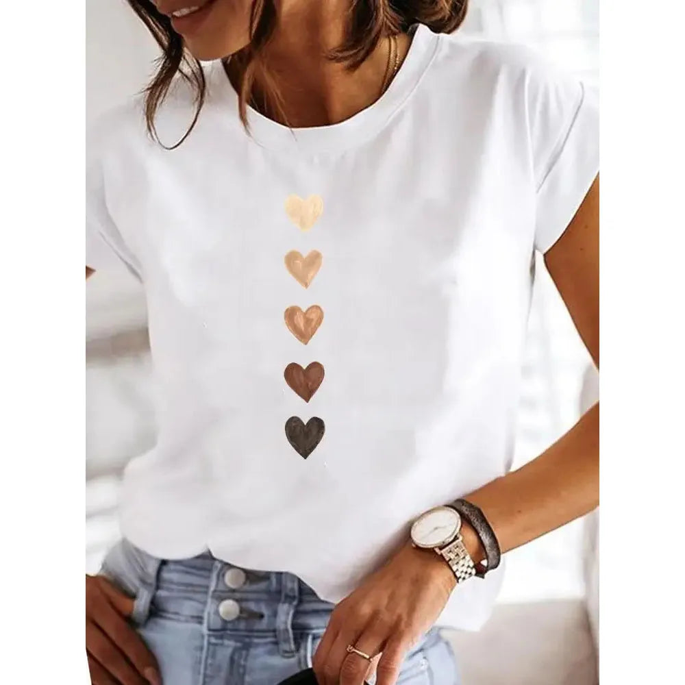T-shirt col rond femme, humoristique et décontracté, Y2K, années 90 du S au 3XL MAEJORKEN