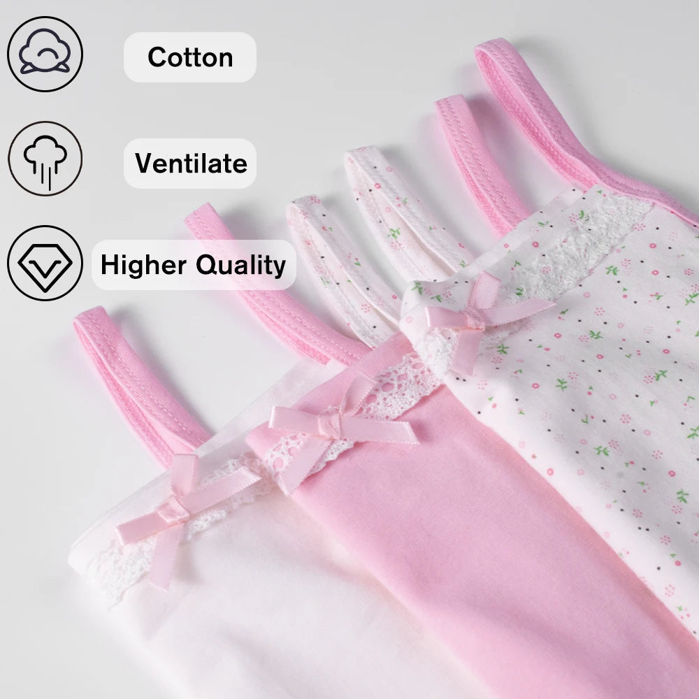 Débardeur d'été pour enfants filles, t-shirt sans manches, gilet à fleurs de dessin animé, Camisoles, maillot de corps en coton, t-shirts pour jeunes adolescents, 2024 MAEJORKEN