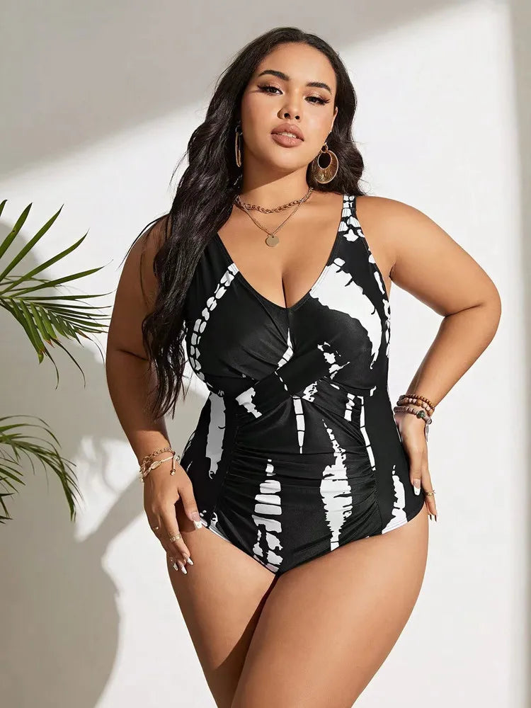 Grande taille maillot de bain femme une pièce Bikini Push Up 2024 taille haute maillots de bain femmes maillot de bain plage maillot de bain Monokini MAEJORKEN