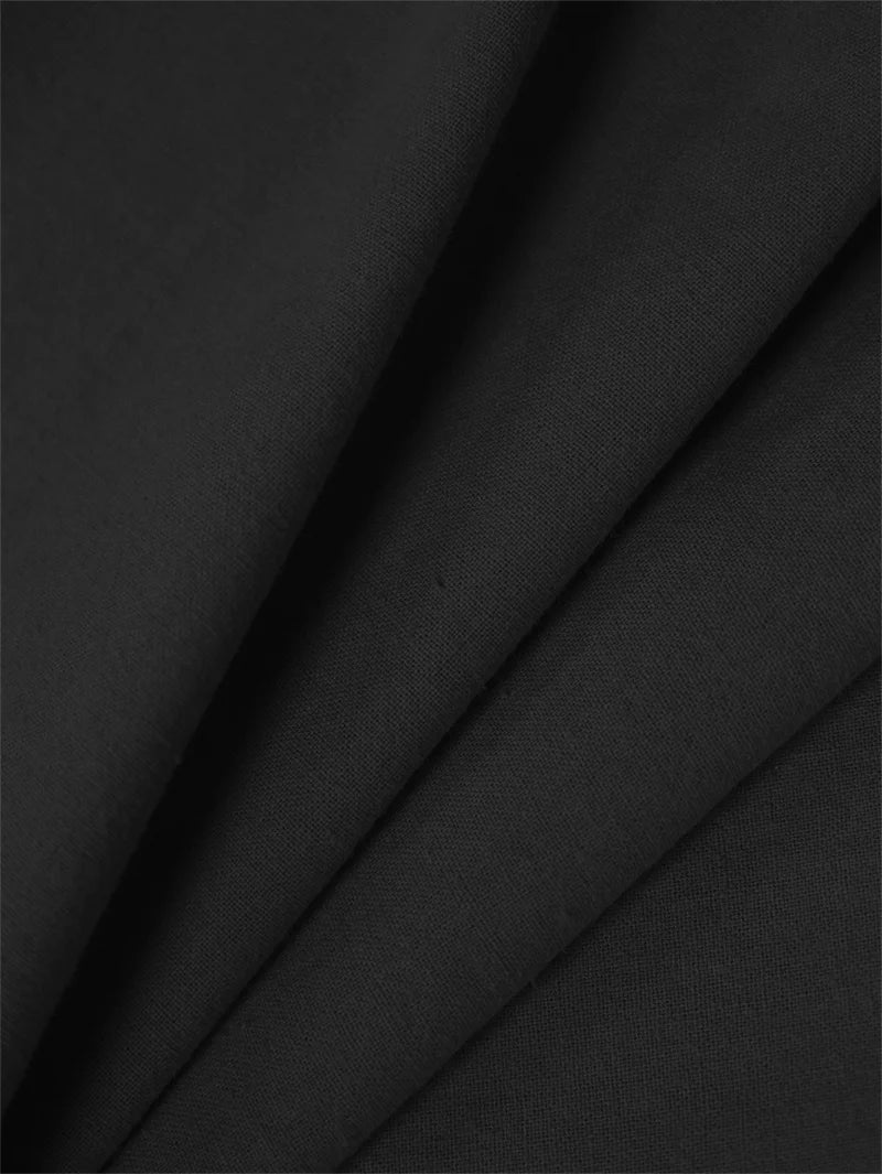 Polo d'été décontracté en coton et lin pour hommes, T-shirts à manches courtes à séchage rapide, hauts à col rabattu, pull pour hommes MAEJORKEN