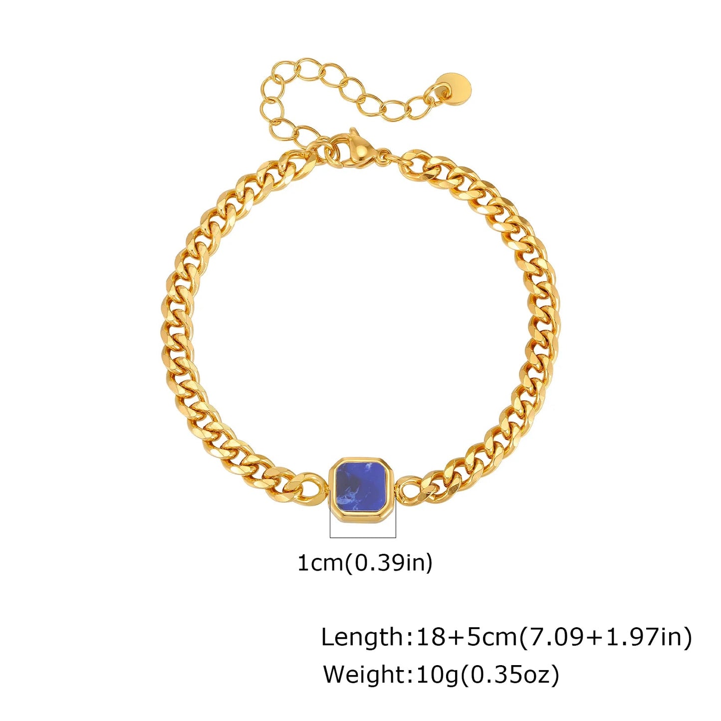 Bracelet tendance pour hommes, Bracelet à chaîne cubaine en acier inoxydable, cadeau de bijoux pour mari BBF fils MAEJORKEN