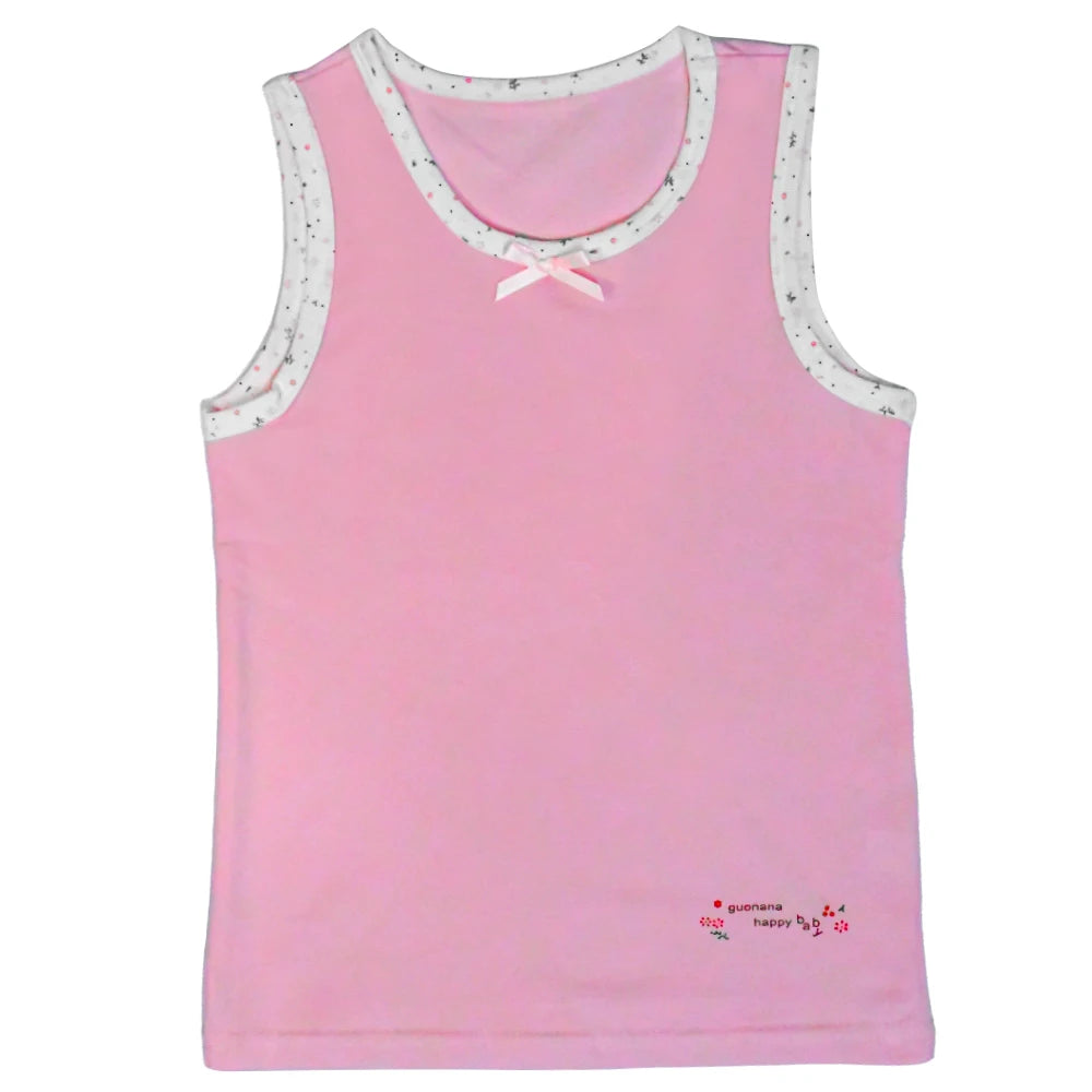 Débardeur d'été pour enfants filles, t-shirt sans manches, gilet à fleurs de dessin animé, Camisoles, maillot de corps en coton, t-shirts pour jeunes adolescents, 2024 MAEJORKEN