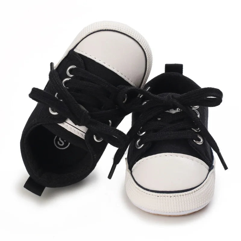 MRovior-Baskets en Toile pour Bébé Garçon et Fille de 0 à 18 Mois, Chaussures Confortables, Souples, Unisexes MAEJORKEN