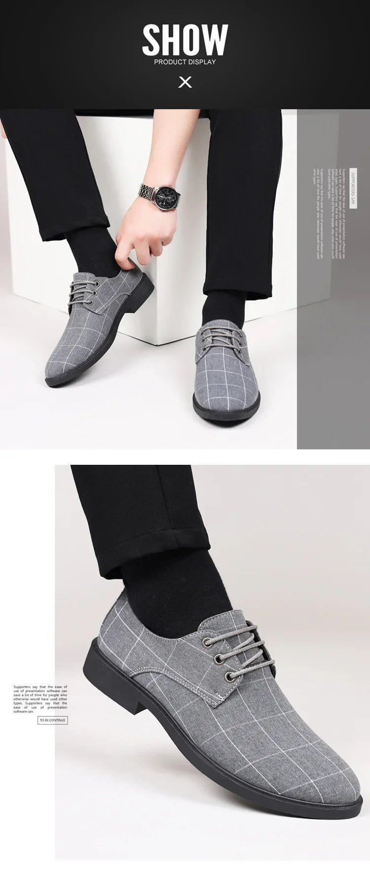 Chaussures d'affaires décontractées pour hommes printemps automne loisirs britanniques toile à lacets chaussures formelles respirant bout rond semelle extérieure en PVC MAEJORKEN