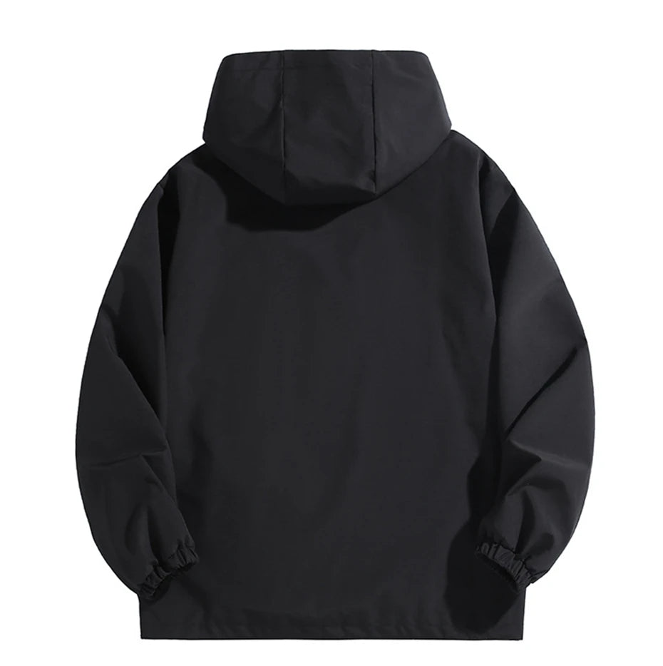 10XL 12XL grande taille coupe-vent hommes veste imperméable couleur unie noir coupe-vent manteaux mâle grande taille vêtements d'extérieur MAEJORKEN