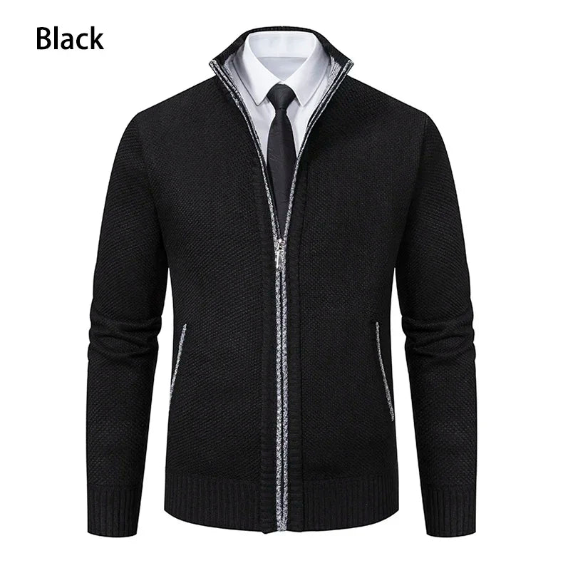 Cardigan zippé avec poche confortable et stylé du M au 4XL