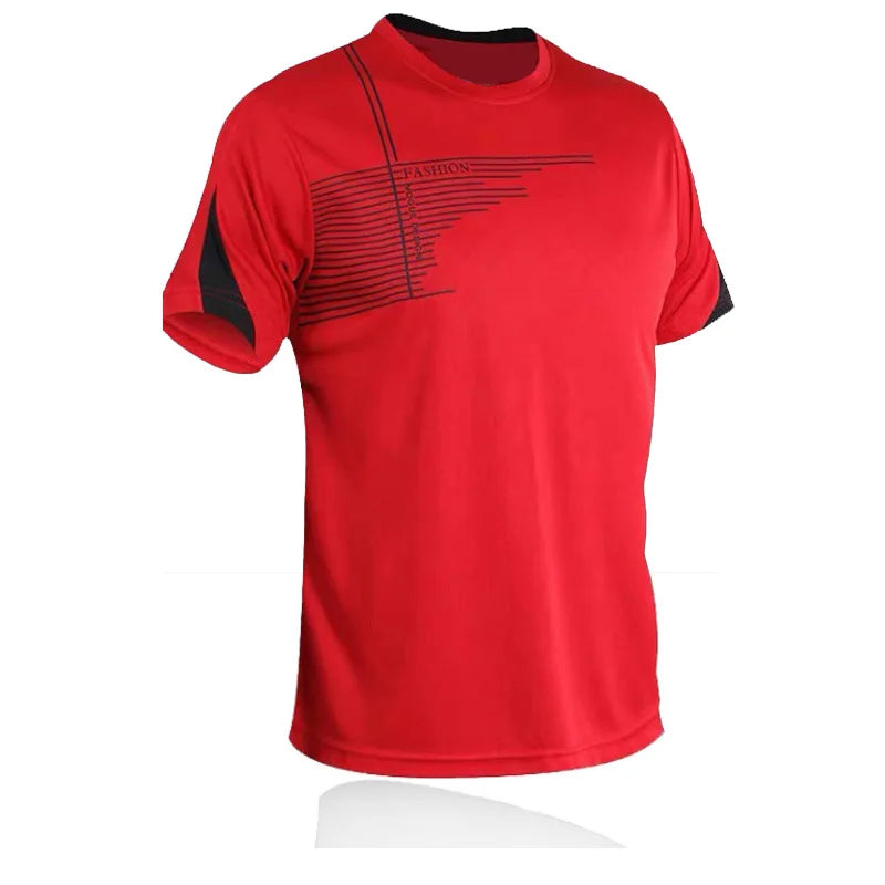 2025 été nouveaux hommes séchage rapide à manches courtes salle de sport course absorbant l'humidité col rond T-shirt entraînement exercice gymnase Sweatsh MAEJORKEN