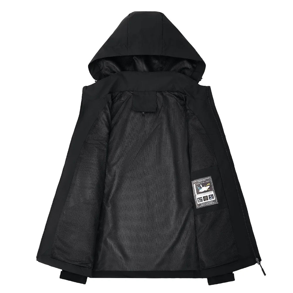 Veste de pluie imperméable légère à capuche grande taille du du 4XL au 5XL