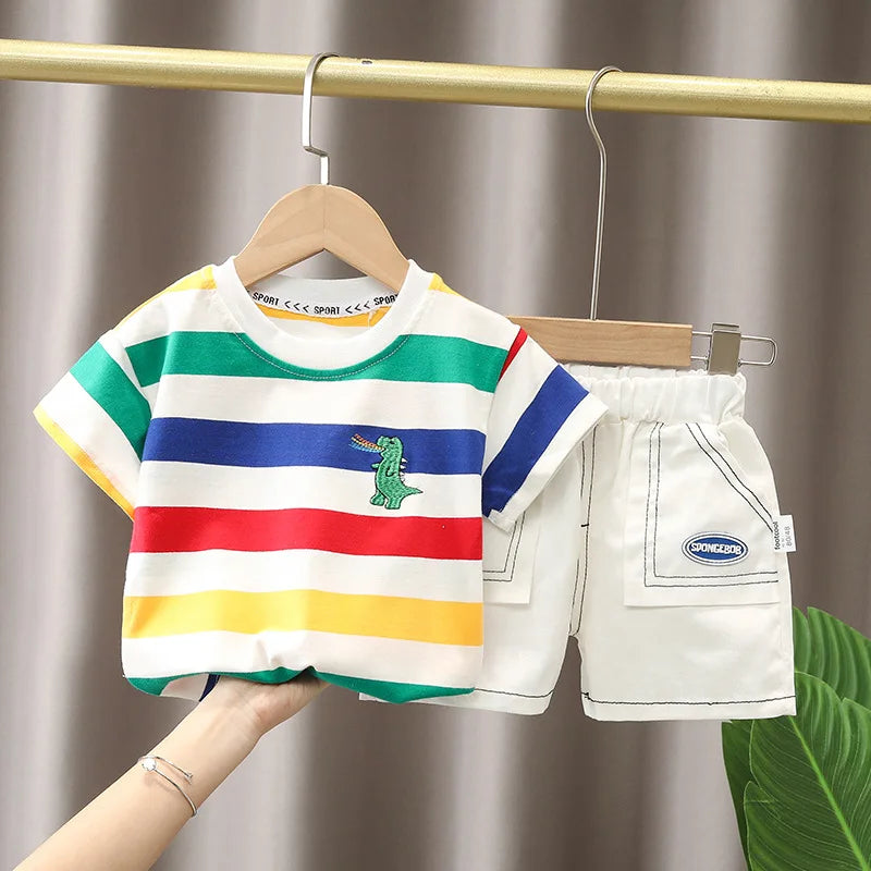 Vêtements pour enfants mère enfants vêtements ensembles pour enfants garçons T-shirt Shorts été coton à manches courtes mode Suit2PCS MAEJORKEN