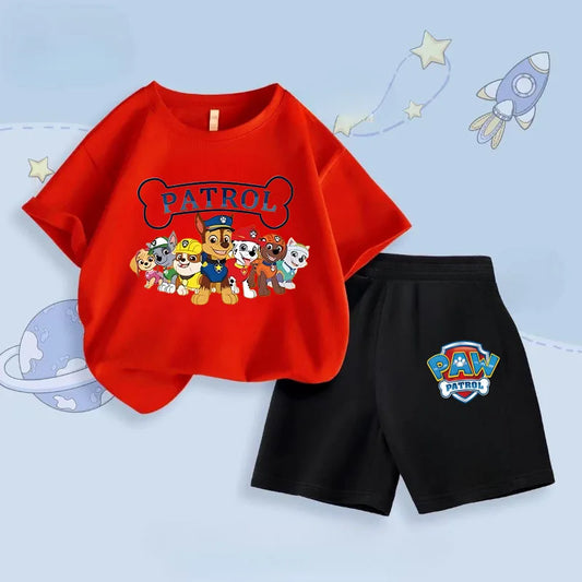 Ensemble short et tee shirt pat patrouille