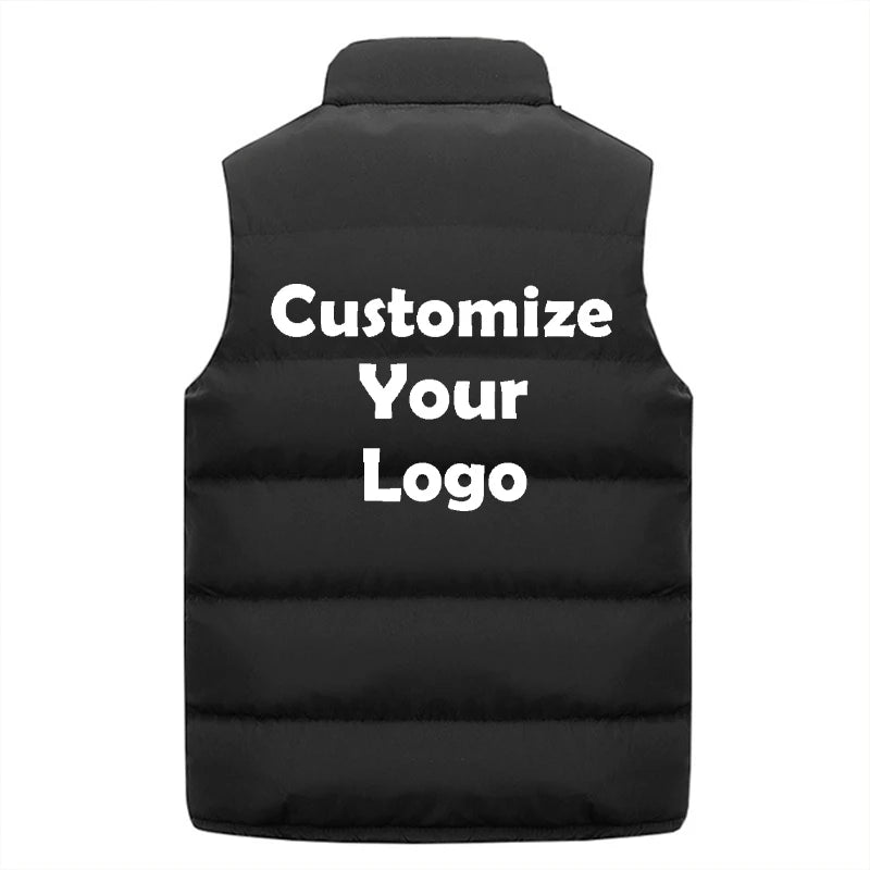 Gilet de combat personnalisé pour hommes et femmes, vestes épaisses, col montant, glaçure en coton solide pour documents, mode automne et hiver MAEJORKEN