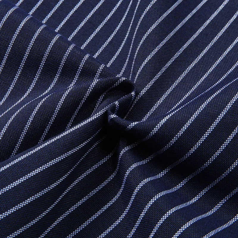 Chemise homme bleu rayé Oxford coton flanelle grande taille 5XL 6XL 7XL 8XL 10XL élégant bureau surdimensionné manches longues mince rouge blanc MAEJORKEN