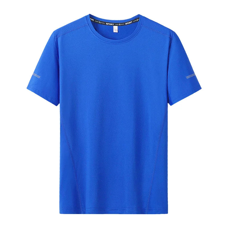 T-shirt manches courtes col rond homme, séchage rapide, grande taille 6XL à 11 XL