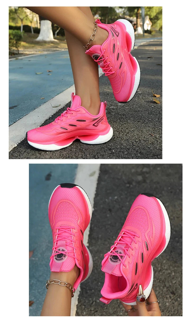 Femmes baskets chaussures de course femmes grande taille 36-45 chaussures de sport décontracté Couple formateurs choc Tennis chaussures de sport MAEJORKEN