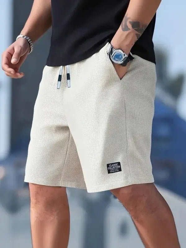 Lot de 2 shorts pour hommes, pantalons décontractés pour hommes, shorts de plage pour hommes, shorts de sport pour hommes, nouveau tissu texturé à la mode, pantalons respirants, adaptés aux vêtements décontractés quot MAEJORKEN