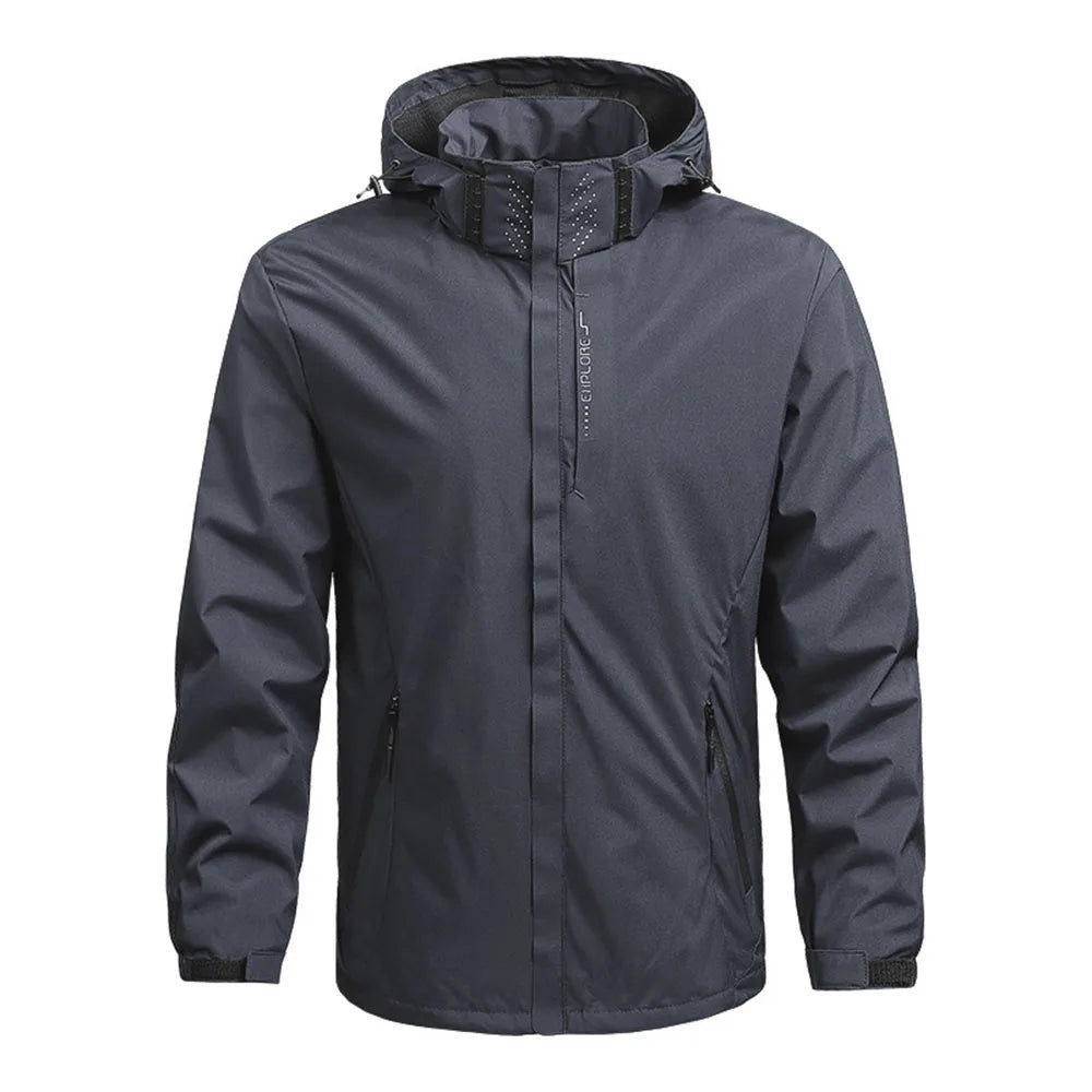 Veste de pluie imperméable légère à capuche grande taille du du 4XL au 5XL