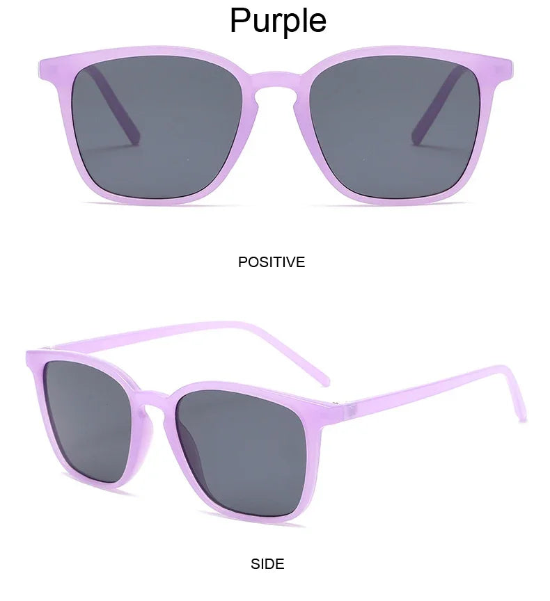 Lunettes De soleil carrées femme rétro marque Designer nuances noir