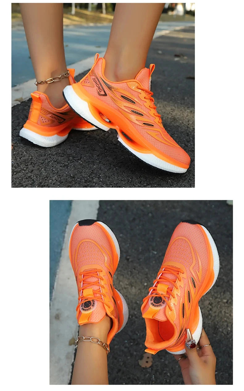 Femmes baskets chaussures de course femmes grande taille 36-45 chaussures de sport décontracté Couple formateurs choc Tennis chaussures de sport MAEJORKEN