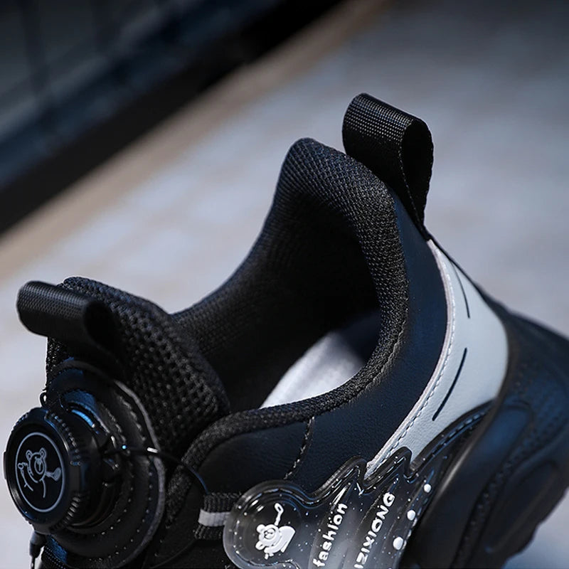 Baskets en cuir légères et antidérapantes pour enfants, chaussures décontractées pour garçons et étudiants, chaussures de sport, de course, de Tennis MAEJORKEN