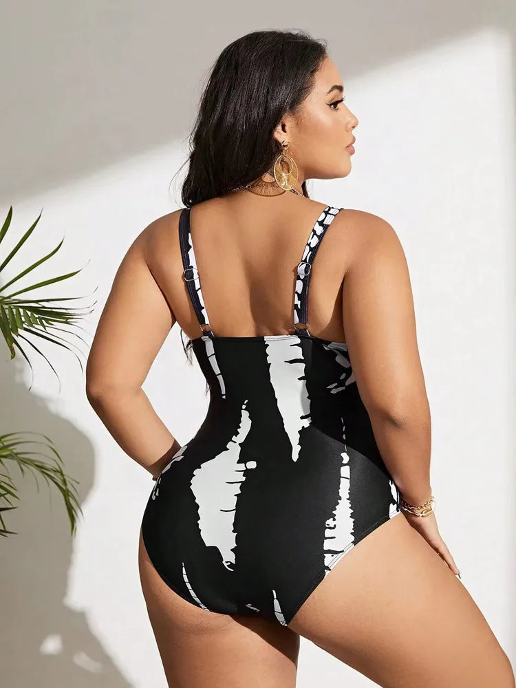 Grande taille maillot de bain femme une pièce Bikini Push Up 2024 taille haute maillots de bain femmes maillot de bain plage maillot de bain Monokini MAEJORKEN