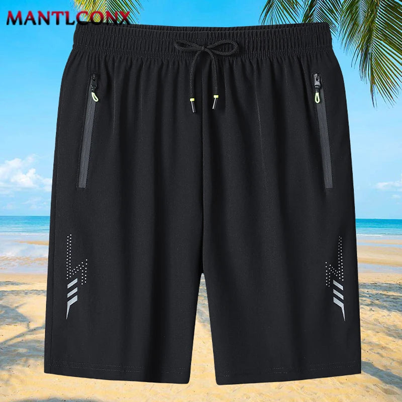 Shorts classiques d'été pour hommes, à séchage rapide nouveaux shorts décontractés d'été du M au 4XL avec poches zippées MAEJORKEN