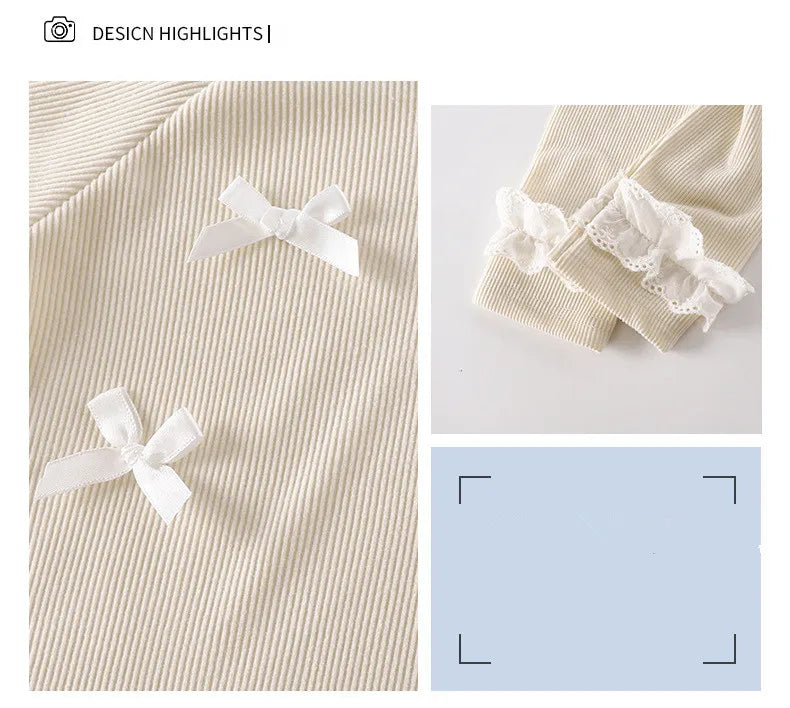 T-shirt à manches longues pour filles, avec nœud en dentelle, Style coréen, chemise inférieure de printemps pour enfants, nouvelle collection automne MAEJORKEN