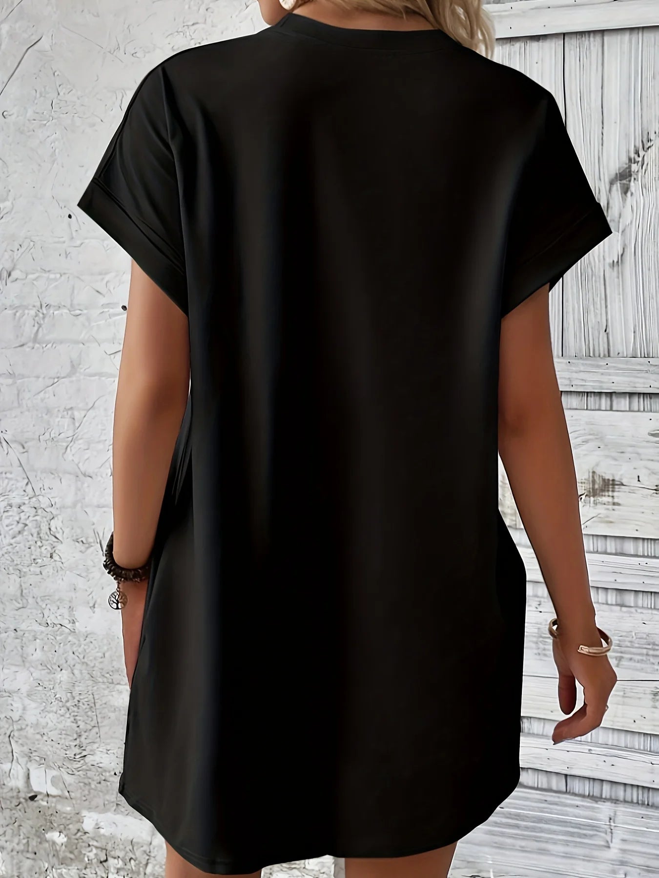 Robe d'été ample pour femmes, motif planète soleil lune imprimé, col rond, manches courtes, poches, confortable, décontractée, grande taille MAEJORKEN