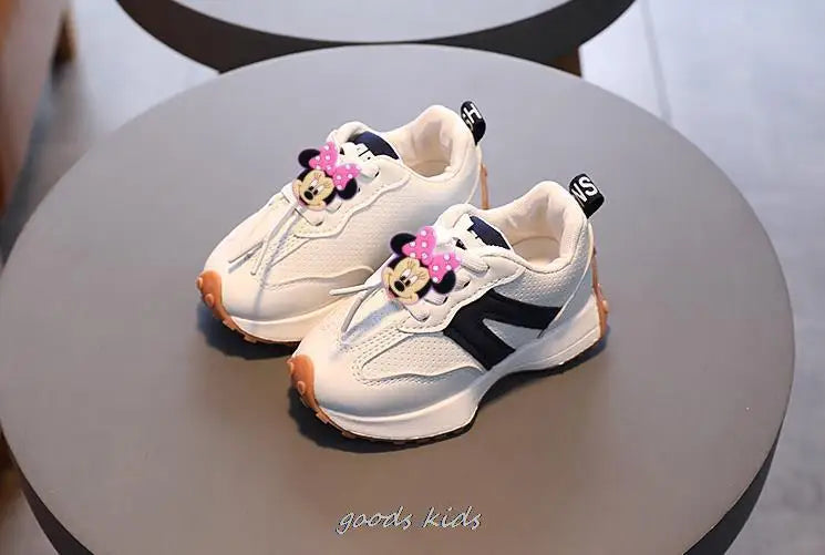 Mickey canard chaussures point enfants baskets confortable printemps automne pour les filles dessin animé enfants chaussures de course MAEJORKEN