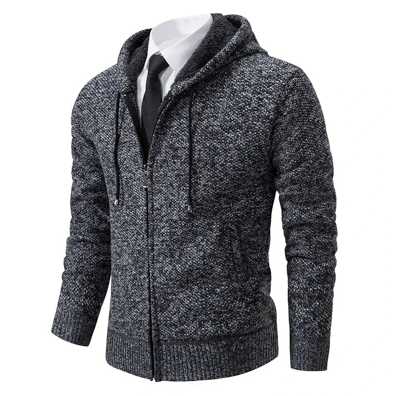 Cardigan zippé avec poche confortable et stylé du M au 4XL