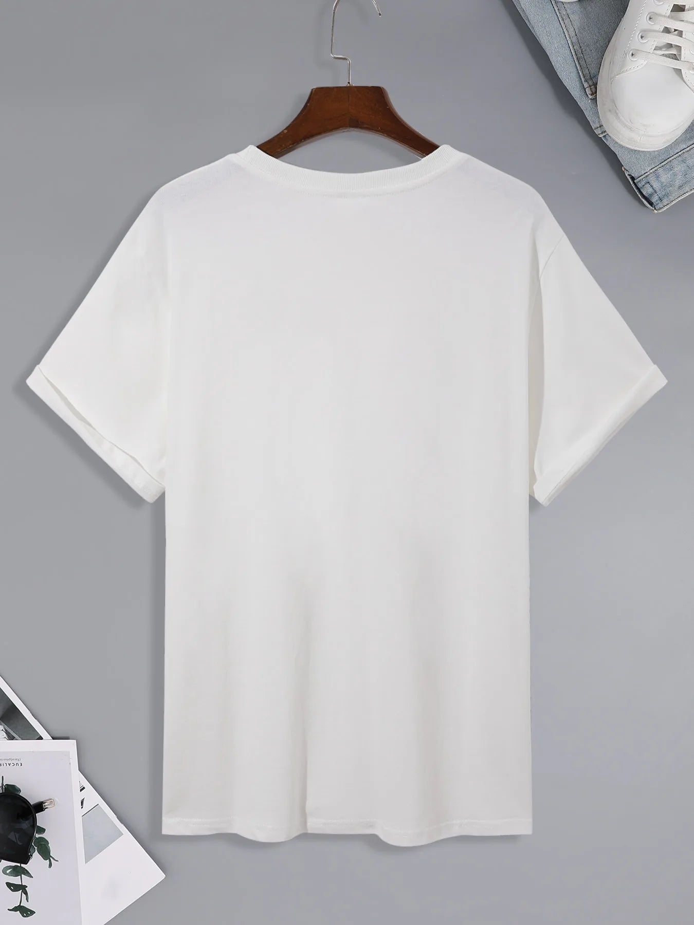 T-shirt pour homme - Matière en coton pur, style estival, imprimé avec un motif en forme de Z, T-shirt à manches courtes - Simple mais élégant MAEJORKEN