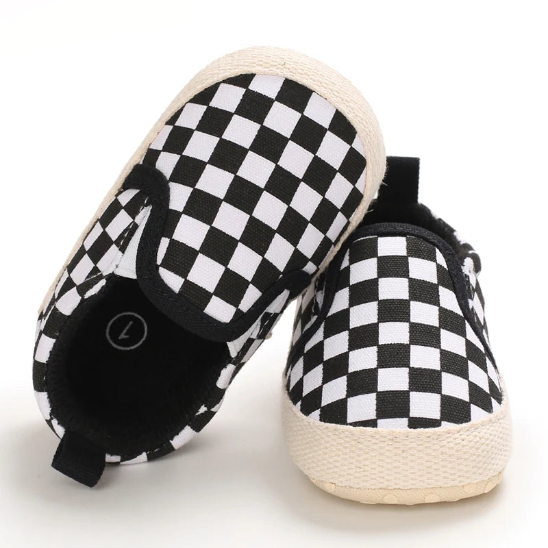 Chaussures pour nouveau-né garçon de 0 à 18 mois, chaussures de sport classiques en toile décontractées à semelle souple, chaussures de marche confortables MAEJORKEN